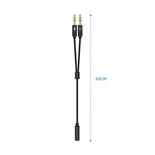 EAN 8436574704785 - AISENS A128-0418 cable de audio 0,25 m 2 x 3.5mm 3,5mm imagen 2