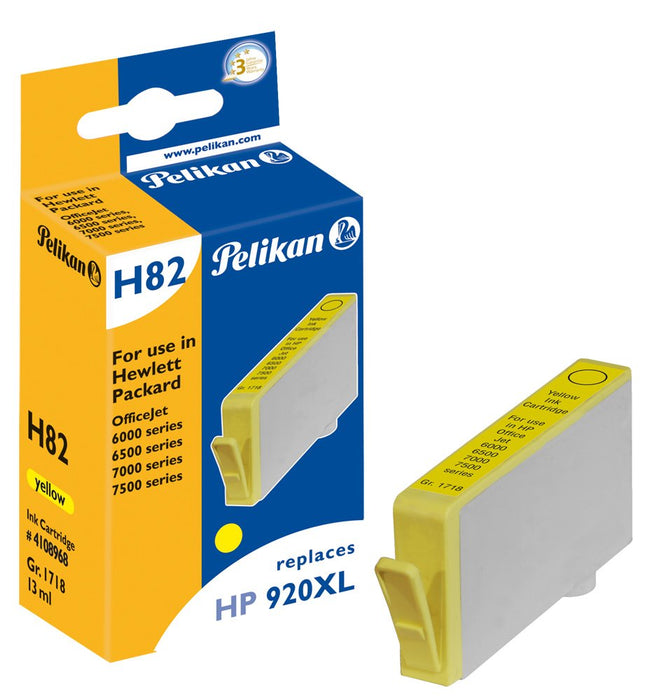EAN 4018474108968 - Pelikan H82 cartucho de tinta 1 pieza(s) Amarillo imagen 1