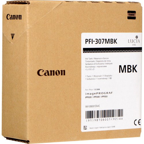 EAN 4549292021189 - Canon PFI-307MBK cartucho de tinta Original Negro imagen 1