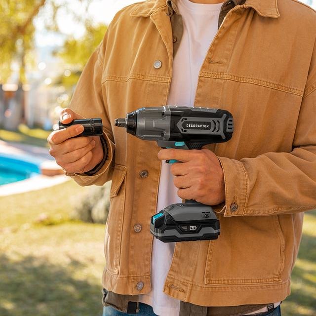 EAN 8435675100137 - Cecotec 70013 atornilladora de impacto con batería 3000 RPM 400 Nm Negro, Azul, Gris 20 V imagen 7