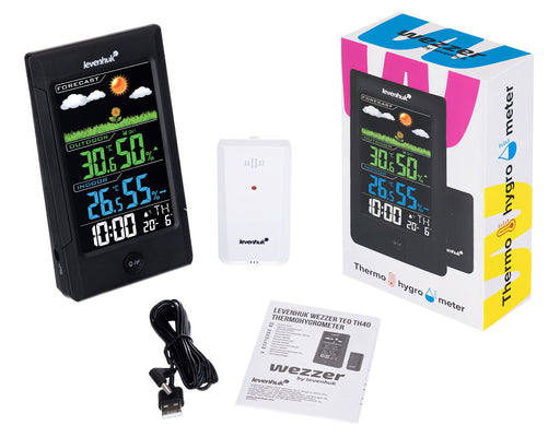 EAN 4620137486308 - Levenhuk Weezer Teo TH40 Estación meteorológica electrónica Interior / exterior Negro imagen 2