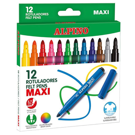 EAN 8413240609292 - Alpino AR000006N marcador 12 pieza(s) Colores surtidos imagen 1