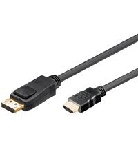 EAN 4040849519581 - Goobay 3m DP/HDMI DisplayPort Negro imagen 1