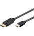EAN 4040849519581 - Goobay 3m DP/HDMI DisplayPort Negro imagen 1
