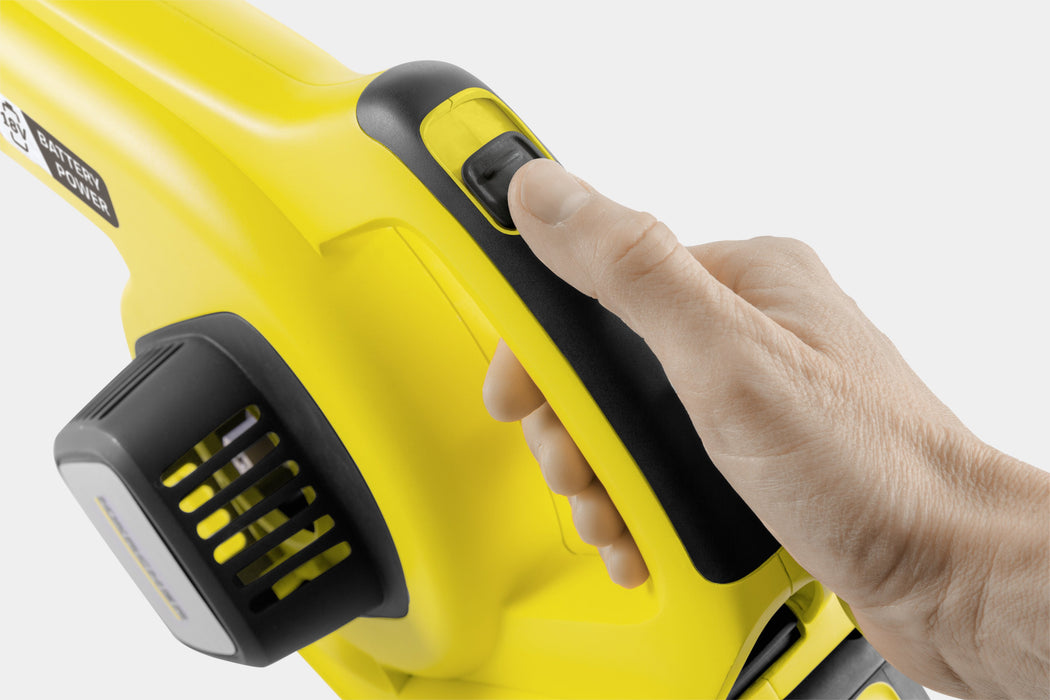 EAN 4054278459837 - Kärcher 14451000 aspiradora de hojas 210 kmh Negro, Amarillo 18 V Ión de litio imagen 7