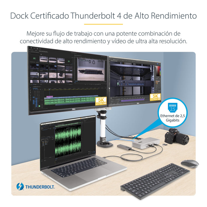 EAN 0065030899680 - StarTech.com 132UE-TB4USB4DOCK base para portátil y replicador de puertos Alámbrico Gris imagen 9