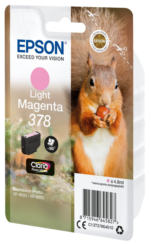 EAN 8715946645834 - Epson Squirrel C13T37864020 cartucho de tinta 1 pieza(s) Original Rendimiento estándar Magenta claro imagen 2