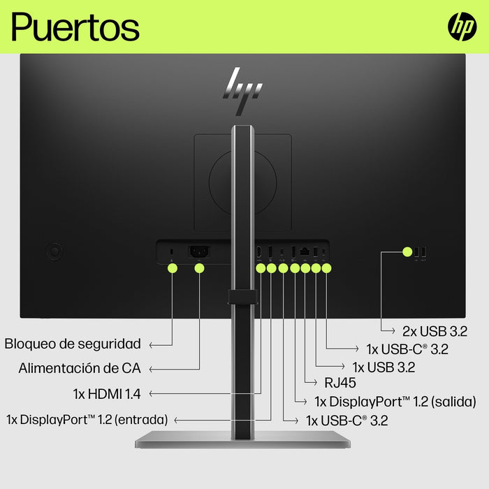 EAN 0196786295973 - HP E27u G5 QHD USB-C Monitor pantalla para PC 68,6 cm (27") 2560 x 1440 Pixeles Quad HD LCD Negro imagen 8