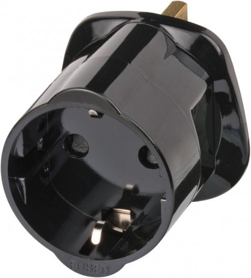 EAN 4007123189717 - Brennenstuhl Travel Adapter earthed/GB adaptador de enchufe eléctrico Tipo G (RU) Tipo F Negro imagen 1