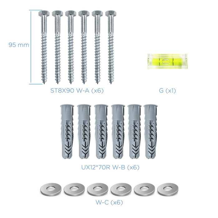EAN 8433281010000 - TooQ LP4380XL-B soporte para TV 2,03 m (80") Negro imagen 11