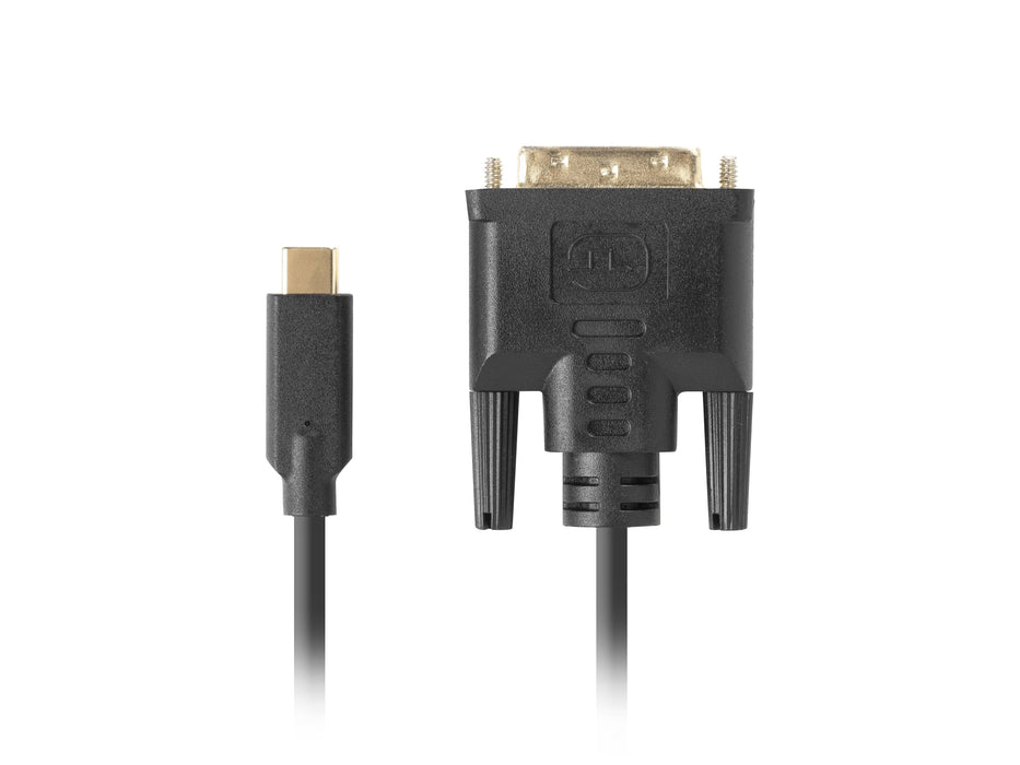 EAN 5901969436853 - Lanberg CA-CMDV-10CU-0018-BK adaptador de cable de vídeo 1,8 m USB Tipo C DVI-D Negro imagen 2
