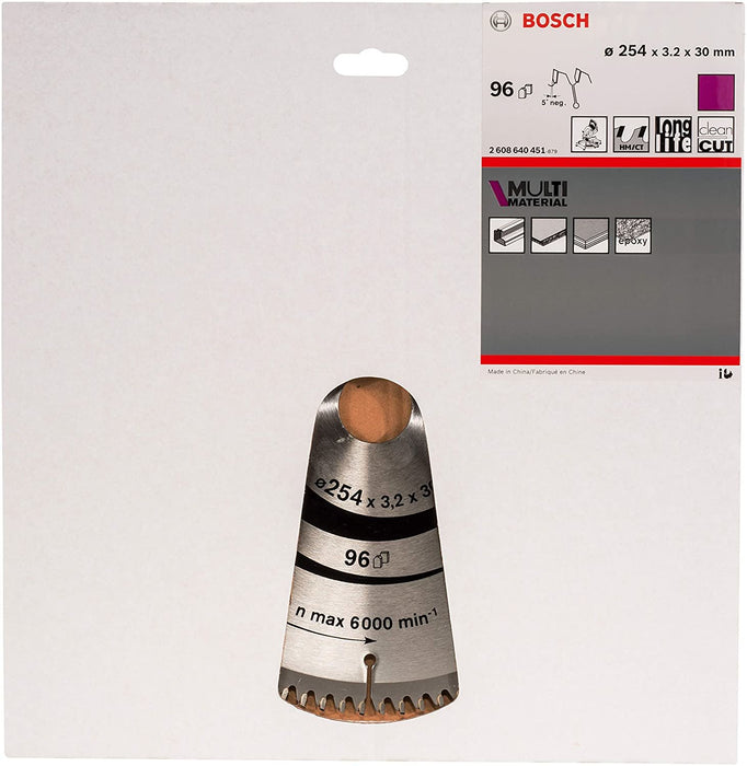 EAN 3165140317498 - Bosch ‎2608640451 hoja de sierra circular 25,4 cm 1 pieza(s) imagen 3