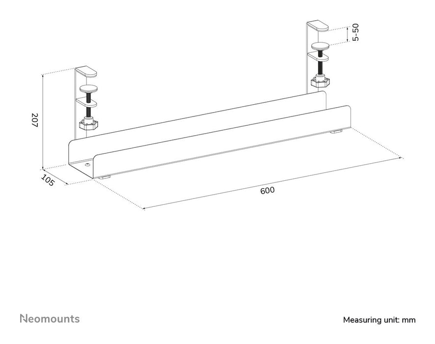 EAN 8721246340034 - Neomounts ADS07-121WH organizador de cables Bandeja de cables Blanco 1 pieza(s) imagen 9