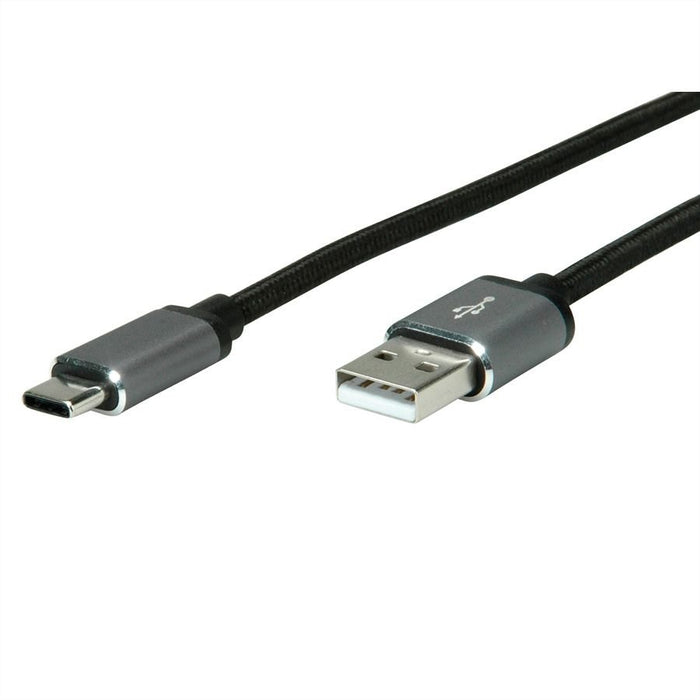 EAN 7611990142538 - ROLINE 11029029 cable USB USB 2.0 3 m USB A USB C Negro, Plata imagen 1