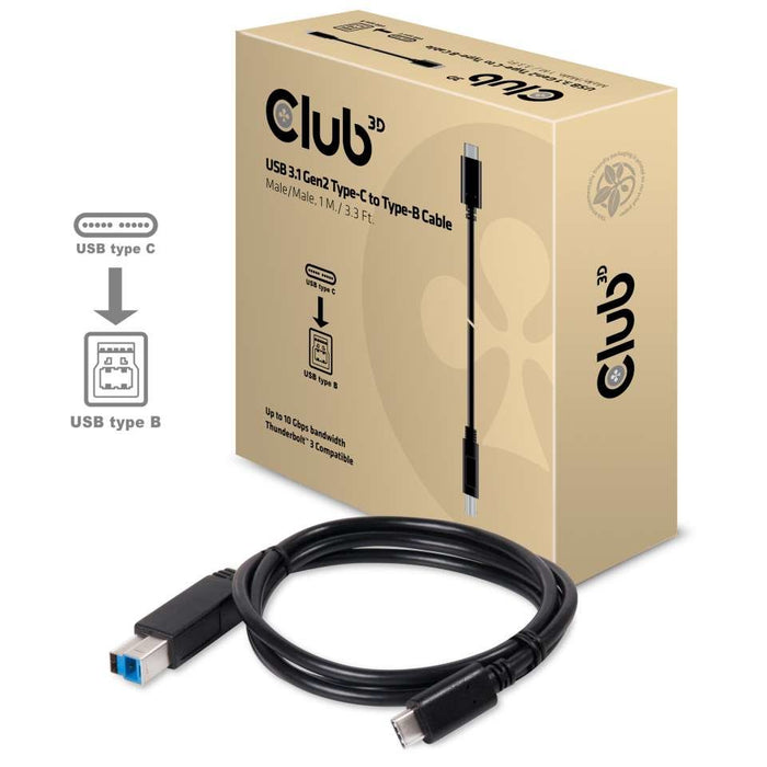 EAN 8719214470838 - CLUB3D CAC-1524 cable USB USB 3.1 Gen2 Type C USB B Negro imagen 2