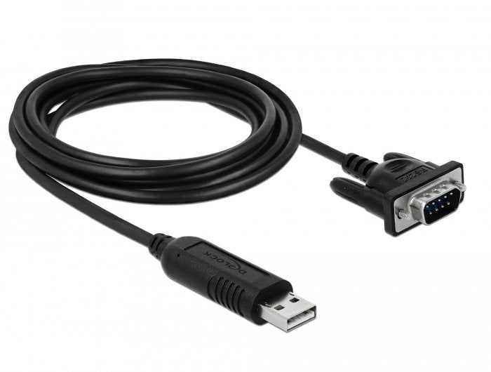 EAN 4043619662821 - DeLOCK 66282 cable de serie Negro 1,8 m RS-232 USB tipo A imagen 1