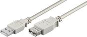 EAN 7340004612216 - Microconnect USBAAF5 cable USB USB 2.0 5 m USB A Gris imagen 1
