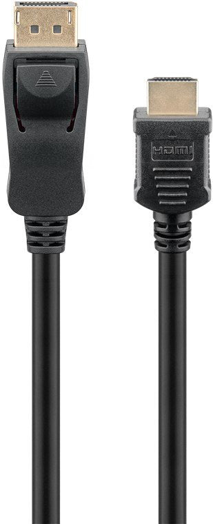 EAN 4040849519598 - Goobay 51959 adaptador de cable de vídeo 5 m DisplayPort HDMI Negro imagen 2