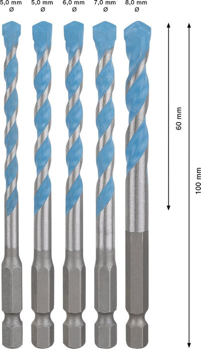 EAN 4059952538792 - Bosch Expert HEX-9 Broca para piedra 5 pieza(s) imagen 3