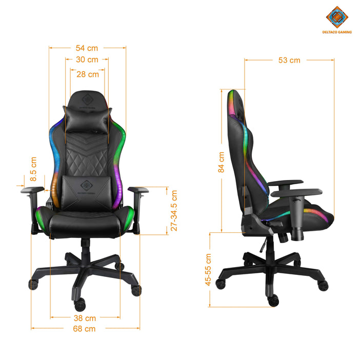 EAN 7333048041623 - Deltaco Gaming GAM-080 silla para videojuegos Silla para videojuegos universal Asiento acolchado tapizado imagen 7