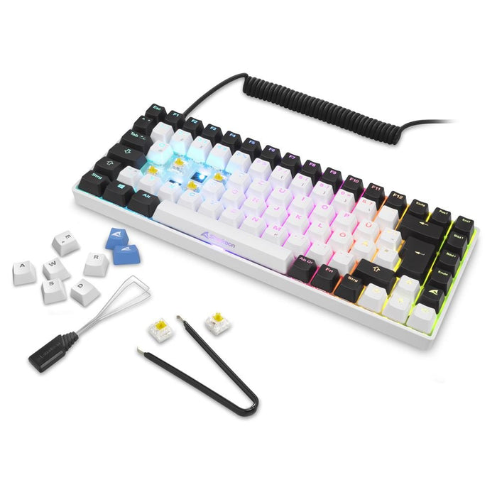 EAN 4044951039180 - Sharkoon SKILLER SGK50 S3 teclado Juego USB QWERTZ Alemán Blanco imagen 8
