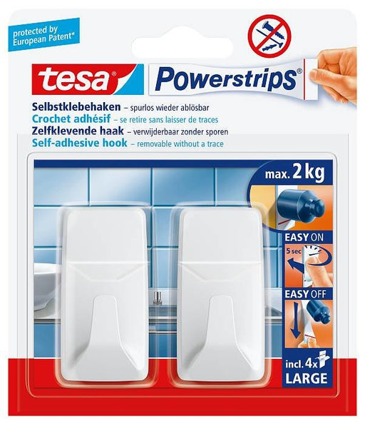 EAN 4042448392893 - TESA Powerstrips Interior Gancho toallero Blanco imagen 1
