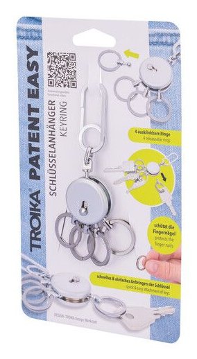 EAN 4024023271342 - TROIKA PATENT EASY Llavero de anilla Plata imagen 5