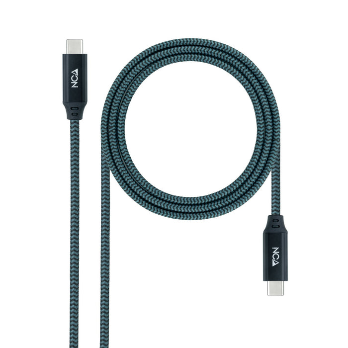 EAN 8433281012813 - Nanocable 10.01.4301-L150-COMB cable USB USB4 Gen 2x2 1,5 m USB C Verde azulado, Negro, Gris imagen 1