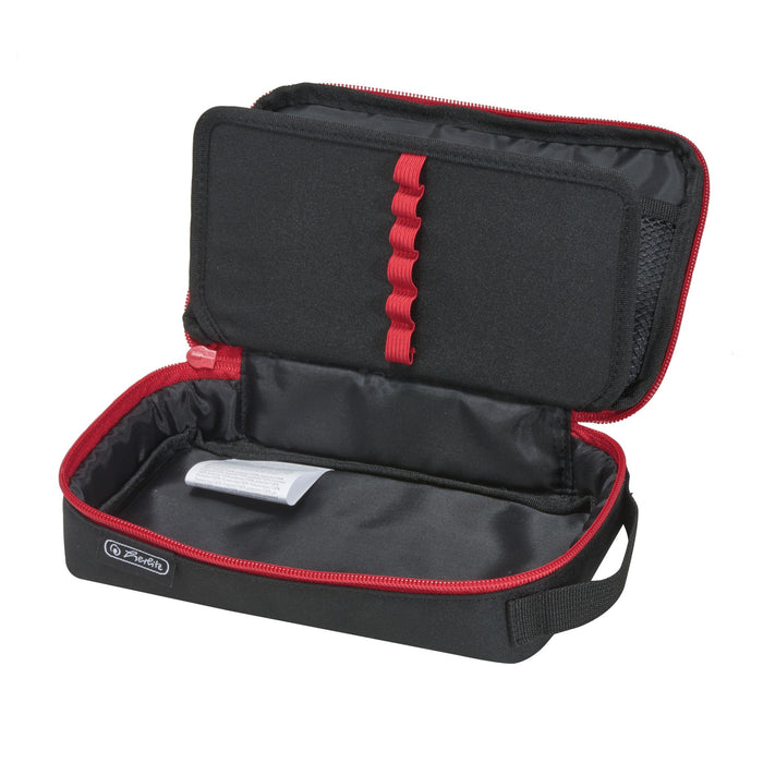 EAN 4008110259079 - Herlitz 2 Go Estuche suave Poliéster Negro, Rojo imagen 3