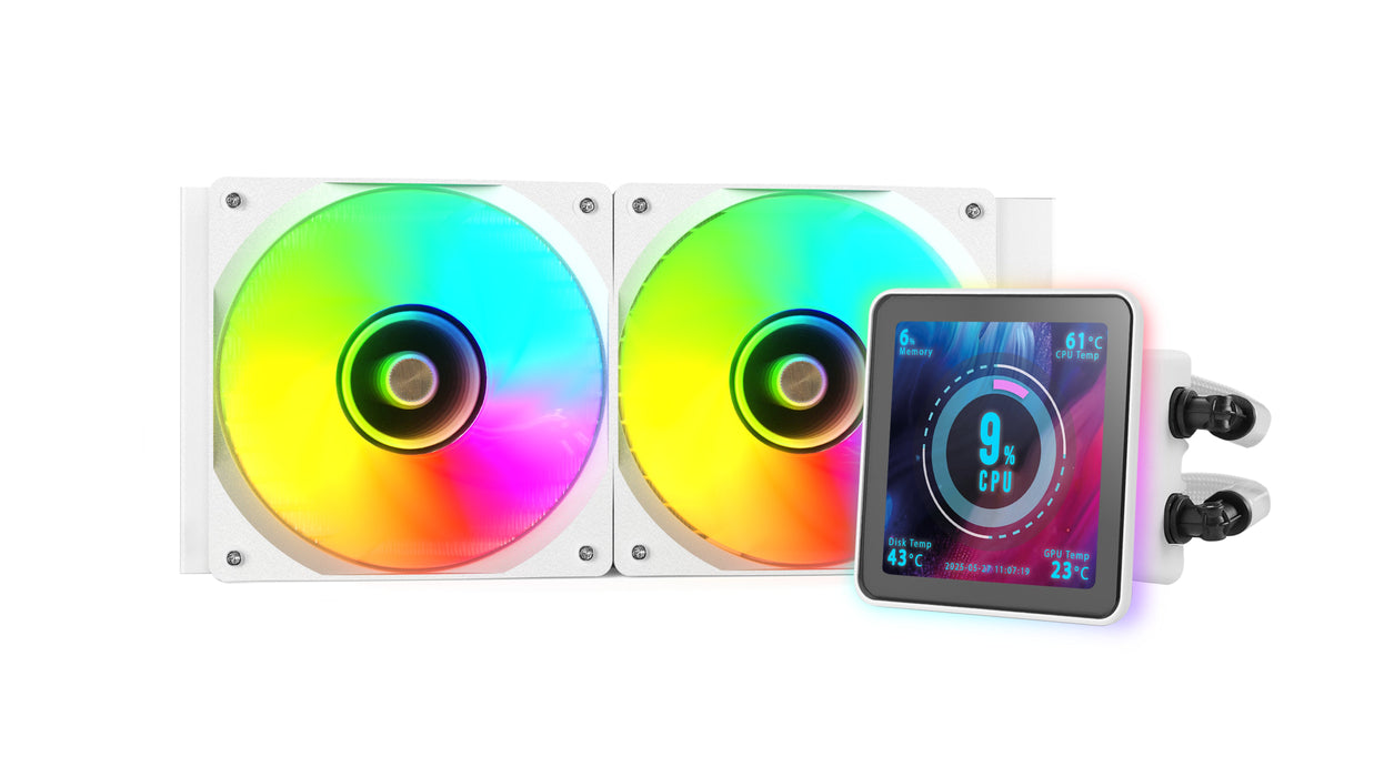 EAN 8435693110699 - Mars Gaming ML-VISIONPRO240W Procesador Sistema de refrigeración líquida todo en uno 12 cm Blanco 1 pieza imagen 4