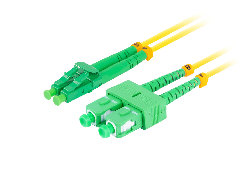EAN 5901969433142 - Lanberg FO-SALA-SD11-0020-YE Cable de fibra óptica e InfiniBand 2 m SC LC Amarillo imagen 2