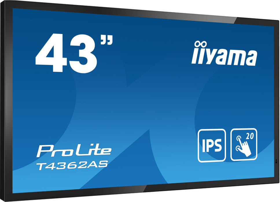 EAN 4948570120468 - iiyama T4362AS-B1 pantalla de señalización Panel plano interactivo 108 cm (42.5") IPS 500 cd / m² 4K Ultr imagen 4