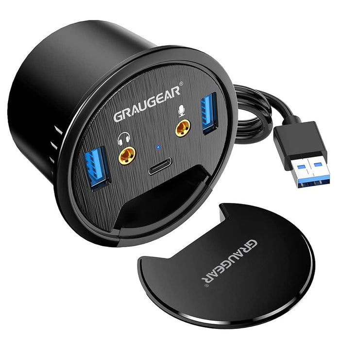 EAN 4260746550443 - GRAUGEAR G-THUB-AU-60 hub de interfaz USB 3.2 Gen 1 (3.1 Gen 1) Type-A Negro imagen 1