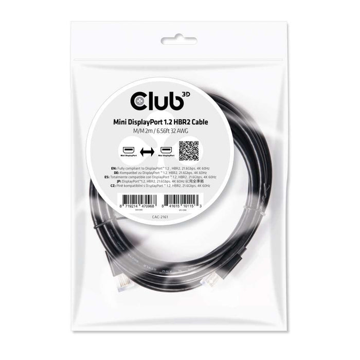 EAN 8719214470968 - CLUB3D CAC-2161 cable DisplayPort 2 m Negro imagen 3