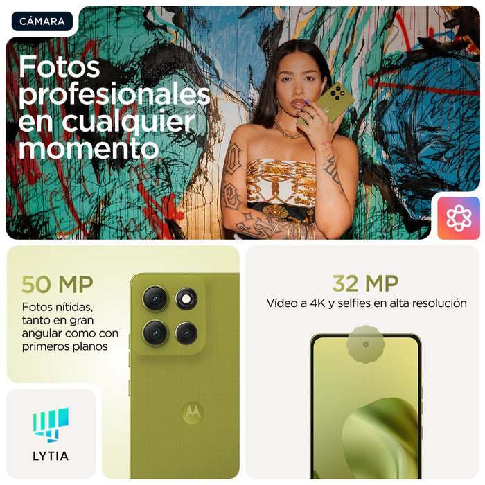 EAN 8033779080517 - Motorola moto g86 5G 16,9 cm (6.67") SIM doble Android 15 USB Tipo C 8 GB 256 GB 5200 mAh Verde imagen 8