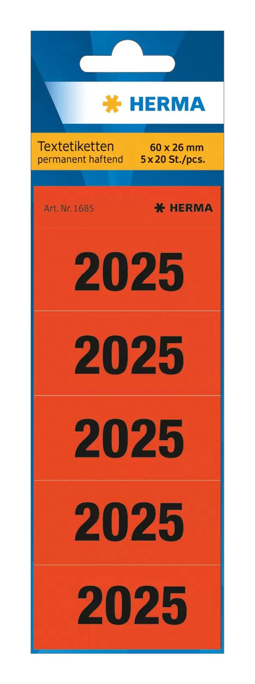 EAN 4008705016858 - HERMA 1685 etiqueta autoadhesiva Rectángulo Permanente Rojo 100 pieza(s) imagen 1