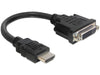 EAN 4043619653270 - DeLOCK 0.2m HDMI-DVI M/F 0,2 m HDMI tipo A (Estándar) DVI-D Negro imagen 1