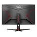 EAN 4038986111300 - AOC G2 C27G2E/BK pantalla para PC 68,6 cm (27") 1920 x 1080 Pixeles Full HD Negro, Rojo imagen 8