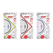 EAN 4008110499543 - Herlitz Geometry Triangle My.Pen 16cm with Grip Triángulo de 45° Plástico Multicolor, Transparente 1 piez imagen 2