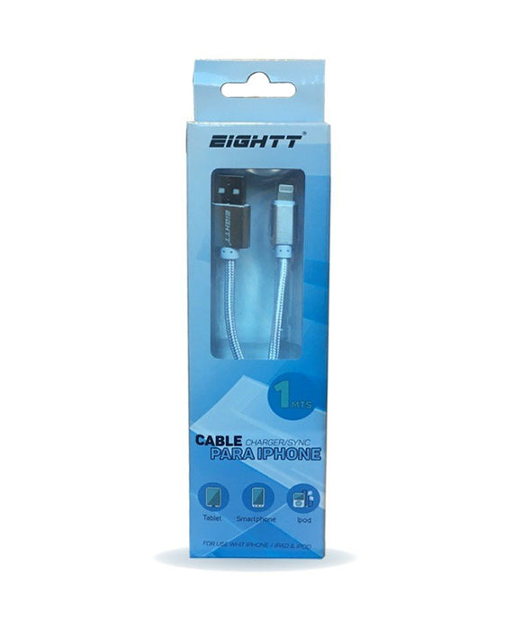 EAN 8425402170854 - Eightt ECI-2S cable de conector Lightning 1 m Plata imagen 2