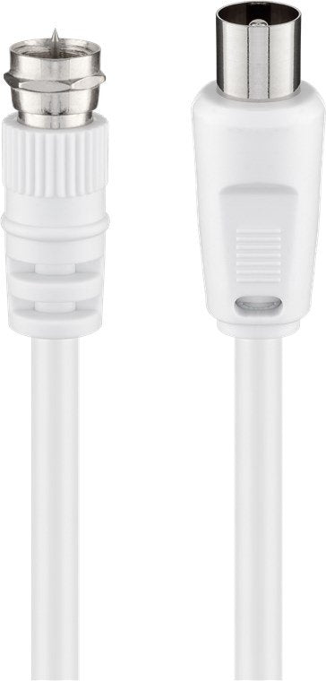 EAN 4040849117282 - Goobay 11728 cable coaxial 5 m F Blanco imagen 1