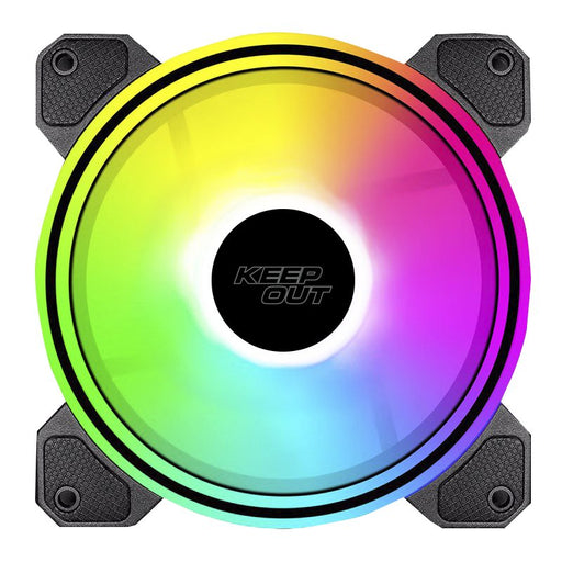 EAN 8435099533955 - KeepOut XFC-120DR sistema de refrigeración para ordenador Carcasa del ordenador Ventilador 12 cm Negro imagen 2