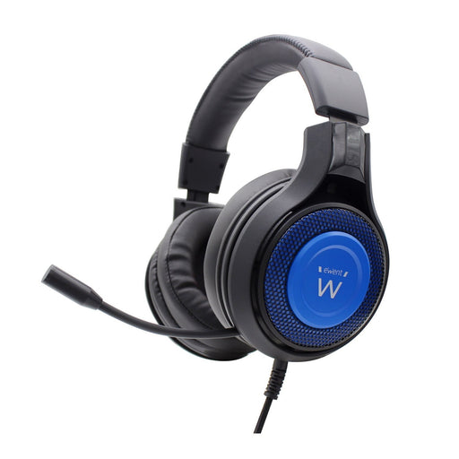 EAN 8052101430011 - Ewent PL3322 auricular y casco Auriculares Alámbrico Banda para cuello Juego Negro, Azul imagen 1
