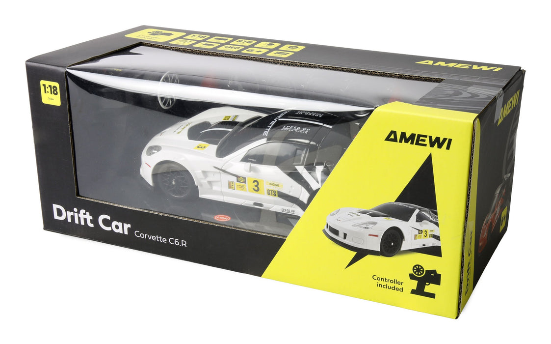 EAN 4262500343032 - Amewi Corvette C6R modelo controlado por radio Coche de carreras Motor eléctrico 1:18 imagen 9