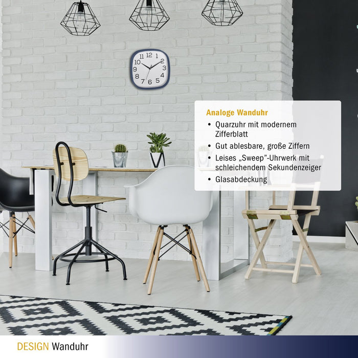 EAN 4009816034632 - TFA-Dostmann 60.3053.06 reloj de mesa o pared Reloj de cuarzo Plaza Azul, Blanco imagen 3