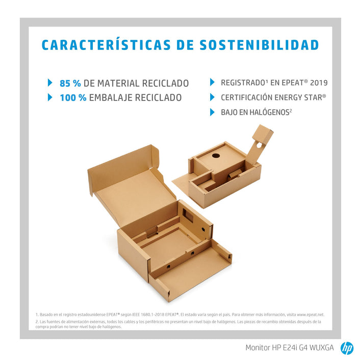 EAN 0194850803437 - HP E-Series E24i G4 WUXGA Monitor pantalla para PC 61 cm (24") 1920 x 1200 Pixeles LCD Negro imagen 3