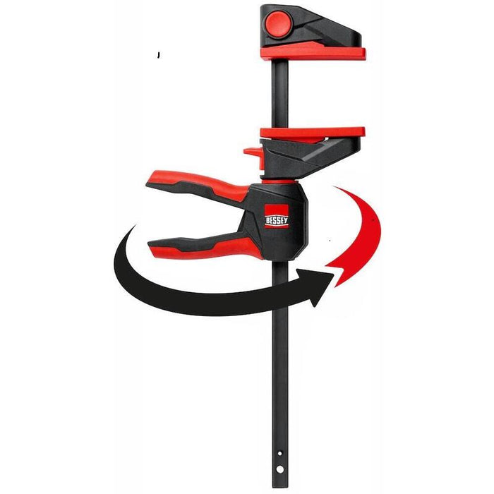 Bessey Abrazadera De Una Mano Con Mango Giratorio Ez360-45 Negro/Rojo, 450 / 80 Ez360-45