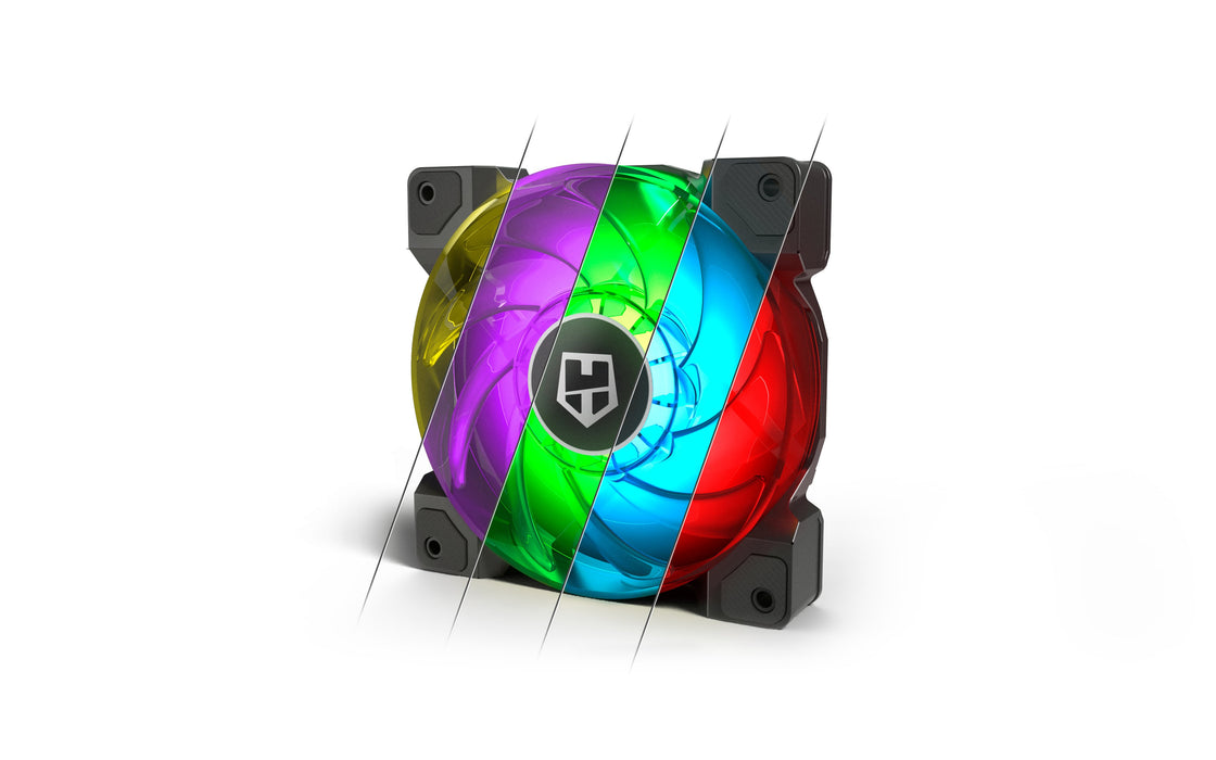 EAN 8436532168338 - NOX H-SYNC Carcasa del ordenador Ventilador 12 cm Negro, Transparente imagen 3