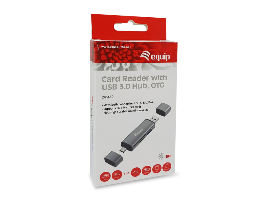 EAN 4015867227237 - Equip 245460 lector de tarjeta USB 3.2 Gen 1 (3.1 Gen 1) Type-A/Type-C Gris imagen 6