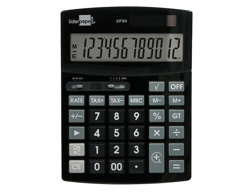 EAN 8423473040892 - Liderpapel XF30 calculadora Escritorio Calculadora básica Negro imagen 1